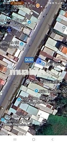 Bán nhà mặt tiền đường QL50, gần chợ, gần trường
