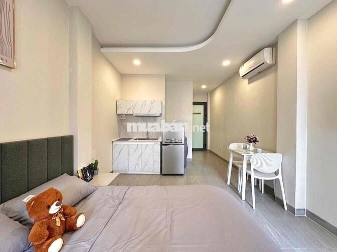 CĂN HỘ STUDIO BAN CÔNG - THIẾT KẾ ĐẸP - FULL NỘI THẤT - MÁY GIẶT RIÊNG