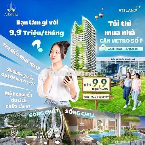 Căn Hộ ArtStella 1PN - Đối Diện METRO SUỐI TIÊN
