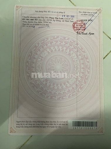 Bán Đất gồm nhà tạm có thể làm kho hoặc cho thuê.