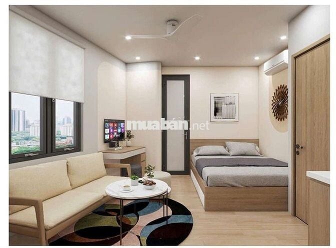 Khai trương CCMN 30m2 Full đồ. Máy giặt riêng, ban công tại Ngõ Quỳnh