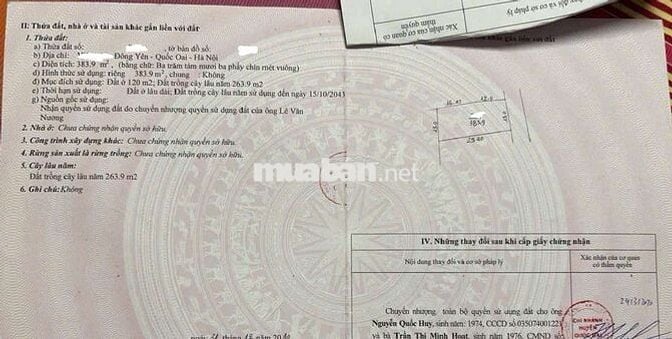 NGHỈ DƯỠNG VIEW HỒ TOÀN PHẦN NGÕ ÔTÔ DT 383,9M TC 120M MT 13M GIÁ 8TỶ