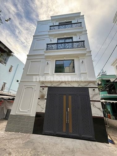 BÌNH THẠNH- NGAY PHAN ĐĂNG LƯU- HẺM Ô TÔ VÀO NHÀ- 40m2- 4 TẦNG- 7,x TỶ