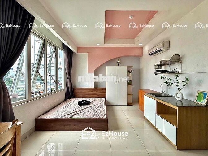 CHO THUÊ 1E STUDIO CỬA SỔ TRỜI VIEW KÍNH FULL NỘI THẤT NGAY AEON TP