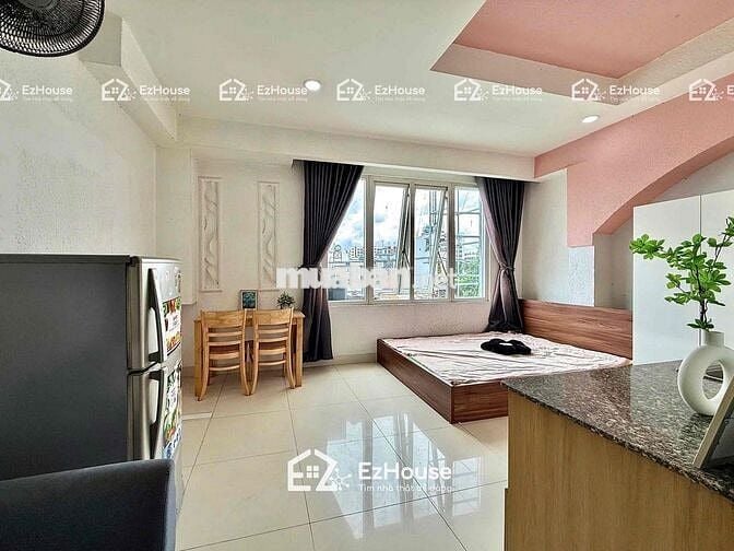 CHO THUÊ 1E STUDIO CỬA SỔ TRỜI VIEW KÍNH FULL NỘI THẤT NGAY AEON TP