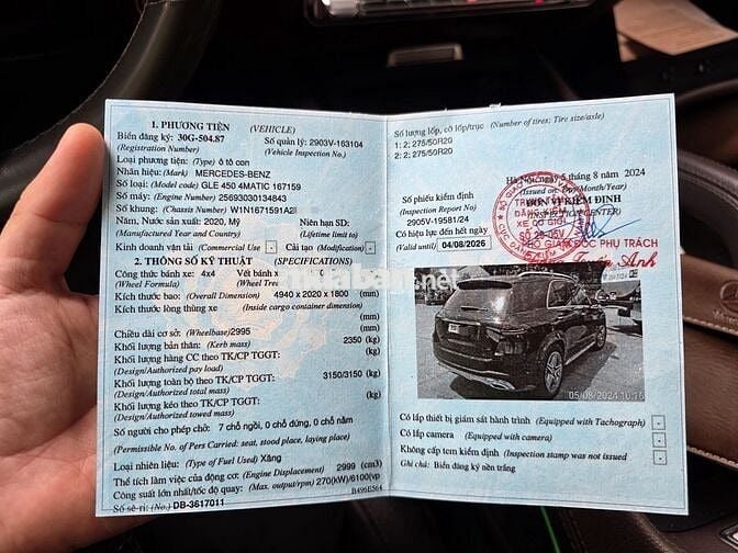 Mercedes Benz GLE 450 2020 - 62666 km 1 chủ từ đầu
