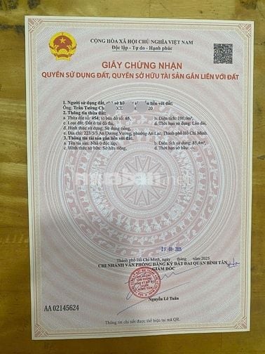 SÁT KDC NAM HÙNG VƯƠNG LÔ ĐẤT 100M2 GIÁ CHỈ 55 TRIỆU/M2