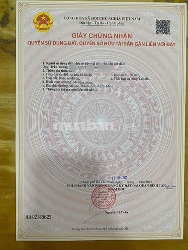 SÁT KDC NAM HÙNG VƯƠNG LÔ ĐẤT 100M2 GIÁ CHỈ 55 TRIỆU/M2