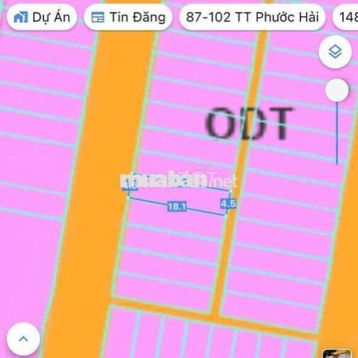 Bán TĐC Lê Lai - TT Phước Hải ,BRVT cách bờ kè biển chỉ 200m