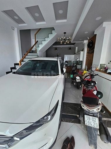 Nhà 3 tầng siêu đẹp HXH đường D1 thông Tân Cảng, Ngang 4.8x10m bề thế