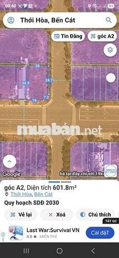 🔥🔥Bán siêu lô góc tái định cư Mỹ Phước 4.