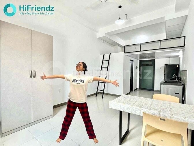 Cho Thuê Căn Hộ Có Gác - Có Máy Giặt Riêng - Cửa Sổ Trời - Sát Q4