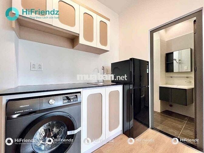 1 PHÒNG NGỦ - TÁCH BẾP - BAN CÔNG - MÁY GIẶT RIÊNG SÁT METRO TÂN CẢNG