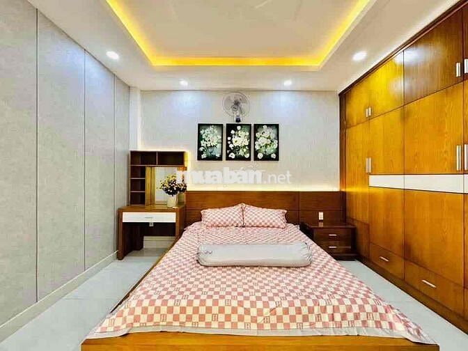 Cho Thuê Nhà Phố Mới Đẹp DT 280m2 1Trệt 1Lửng 3Lầu 5Pn 5Wc Hẻm Xe Tải