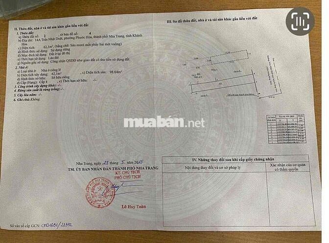Bán Nhà Mặt Tiền Trần Nhật Duật Nha Trang Ngang 6,5m