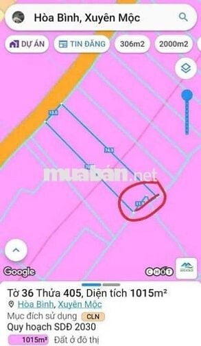 Chính chủ bán 1000m2 đất Xuyên Mộc HCM- có 50m2 thổ cư