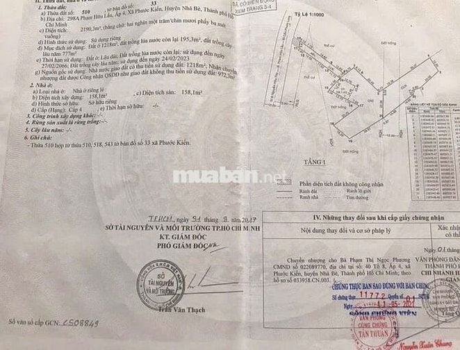 Cần bán gấp miếng đất ở Phạm Hữu Lầu với giá rẻ diện tích đất 2910m2