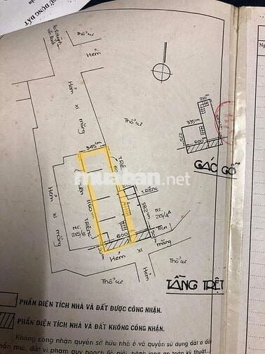 Nhà mặt tiền thụt 40m2 đường Huỳnh Văn Bánh,Quận Phú Nhuận