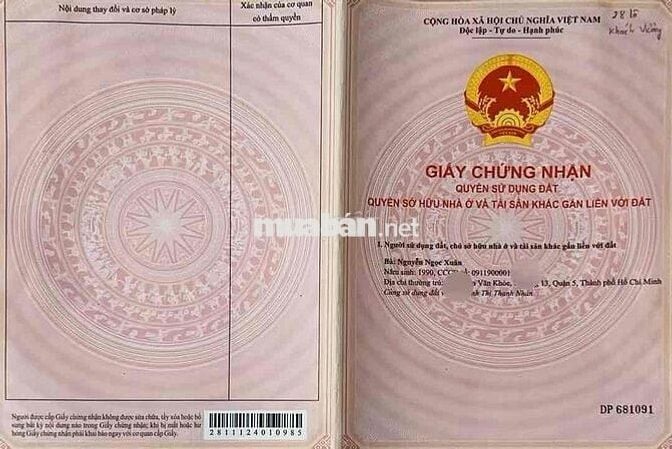 Bán gấp mảnh đất,15p tới Bến xe Miền Tây ạ