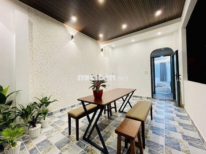 HXH 5m Bùi Hữu Nghĩa! Nhà(4x12m) 4 tầng mới cứng - gần chợ Bà Chiểu.