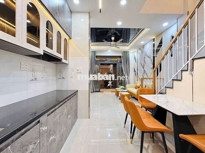 NHÀ 2MẶT HẺM,66M²(4.2x16)1TRỆT 1 LẦU 3PN,ĐS8,P11 GÒ VẤP,GẦN LÊ VĂN THỌ