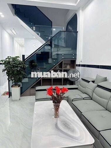 4ty950 thương lương ) Bán căn nhà mới 1 trệt 1 lầu khu dân cư Bửu Long