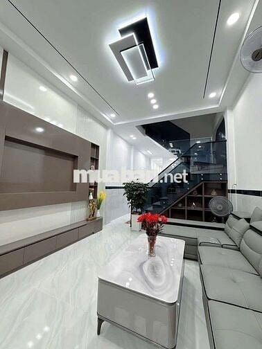 4ty950 thương lương ) Bán căn nhà mới 1 trệt 1 lầu khu dân cư Bửu Long