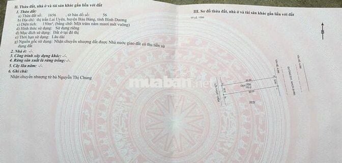 Bán đất sổ sẵn đường D11 ngay trung tâm Bàu Bàng, TP hồ Chí Minh