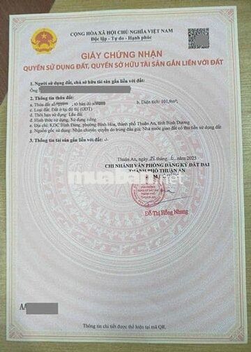 Đất mặt tiền KDC Bình Đáng, Phường Bình Hoà, Tp Thuận An