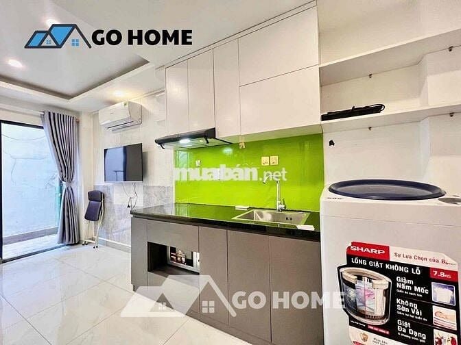 CĂN HỘ FULL NỘI THẤT - MÁY GIẶT RIÊNG NGAY NGUYỄN VĂN KHỐI - CV LH