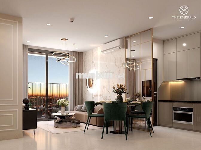 Căn Góc ban công lồi, view Sông SG & Landmark 81 The Emerald 68 3,7 tỷ