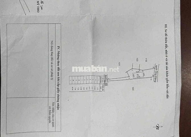 cần bán đất nền diện tích 254m2