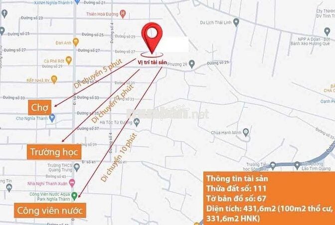 Ngân hàng thanh lý lô đất ngang 10m- 100m2 thổ cư- đường ô tô 6m