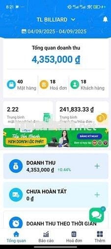 CHÍNH CHỦ SANG GẤP QUÁN BIDA 10B 750TR - Quận 12