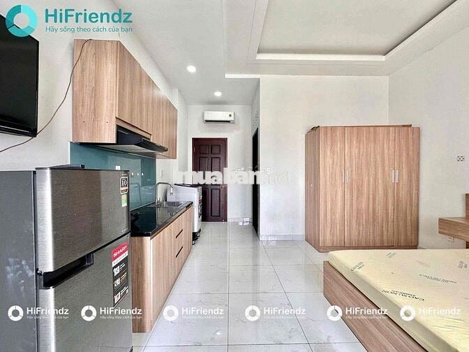 Phòng rộng 25m2 máy giặt riêng ngay khu bông sao