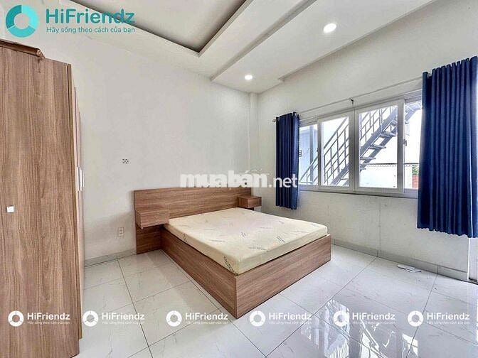 Phòng rộng 25m2 máy giặt riêng ngay khu bông sao