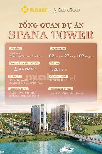 🌟 SPANA TOWER – BIỂU TƯỢNG SỐNG ĐẲNG CẤP TẠI HÒA XUÂN 🌟