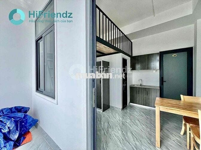Cho thuê căn hộ có gác có ban công riêng mới xây ngay CV Làng Hoa GV