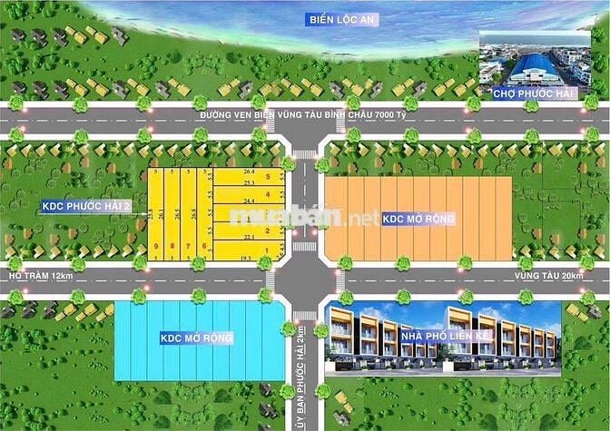 BÁN ĐẤT ĐƯỜNG VEN BIỂN VŨNG TÀU BÌNH CHÂU 150M2 GIÁ 1 TỶ
