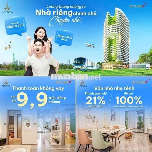 MỞ BÁN DỰ ÁN ART STELLA - THANH TOÁN CHỈ 21%, NHẬN NHÀ NGAY