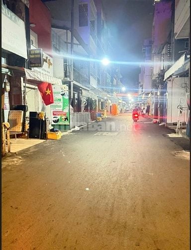Hẻm Trường Sa cách mặt tiền 30m,Nở Hậu,Được xây 4Tầng, Siêu Thị,Tr học
