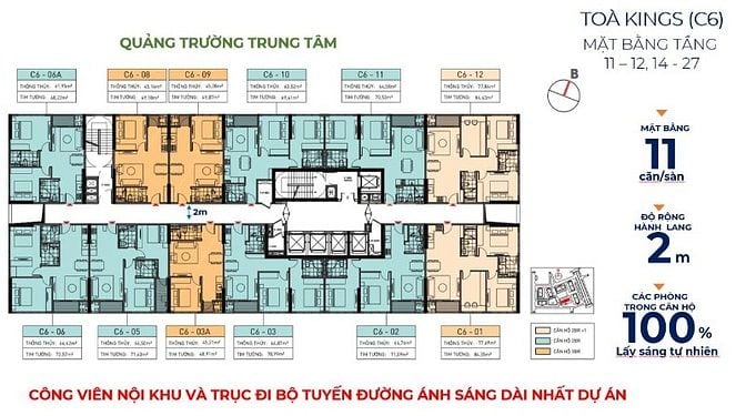 Căn 1PN cuối cùng Capital Square Đà Nẵng, TT 45 m2, cạnh Vincom