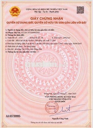 Nhà sổ riêng thổ cư gần Ngã 3 đèn Vàng