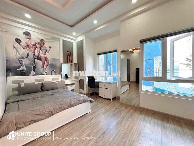 SIÊU PHẨM 1PN 50m2 NỘI THẤT CAO CẤP NGAY VÒNG XOAY DÂN CHỦ