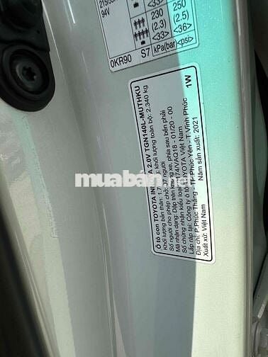 Toyota Innova 2021 2.0V - 7 ghế tự động V HÃNG BH
