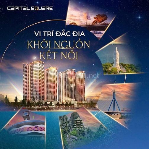 Capital Square: Căn hộ 2PN trung tâm, sát sông Hàn, giá chỉ 1,2 tỷ
