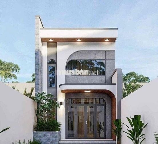 Nhà gác lửng xây kiên cố thiết kế hiện đại 3phòng ngủ, sổ thổ cư