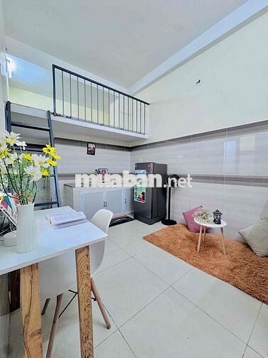 CHO THUÊ CĂN HỘ CÓ GÁC FULL NỘI THẤT NGAY GẦN CÔNG VIÊN LÀNG HOA