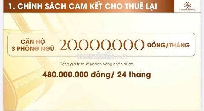 SỞ HỮU CĂN HỘ CÁCH TTHC MỚI 600m