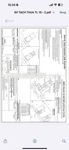 chính chủ bán đất mặt tiền TL 16 an phú đông quận 12 tphcm  dt 88 met